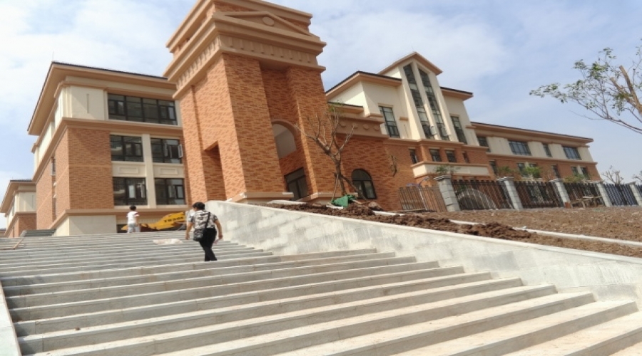 重慶市兩江小學(xué)外墻軟瓷，外墻干掛石材